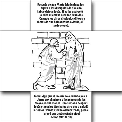 Spanish Jesus Lives Bible Story Card - 12/Pk Size: 6 x 6
