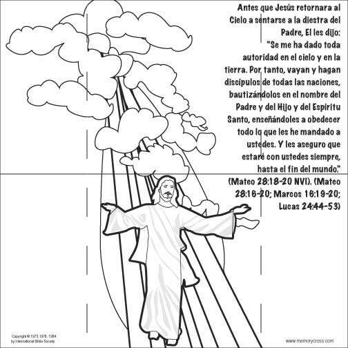 Spanish Jesus Lives Bible Story Card - 12/Pk Size: 6 x 6