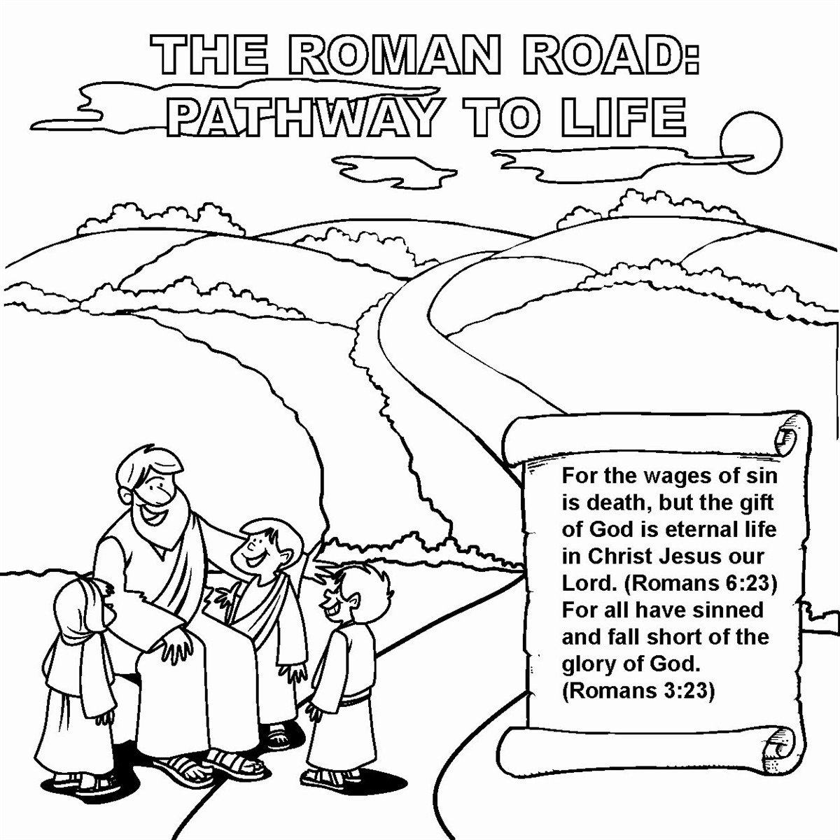 The Roman Road Tract: Pathway to Life NIV 12/Pk.  Size: 6 x 6