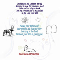 Thumbnail for 10 Commandments Coloring Card  - 12/Pk.  Size: 6 x 6