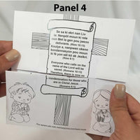 Thumbnail for Haitian and English Origami Gospel Tract and Craft Activity for Children - 12/pk 30105