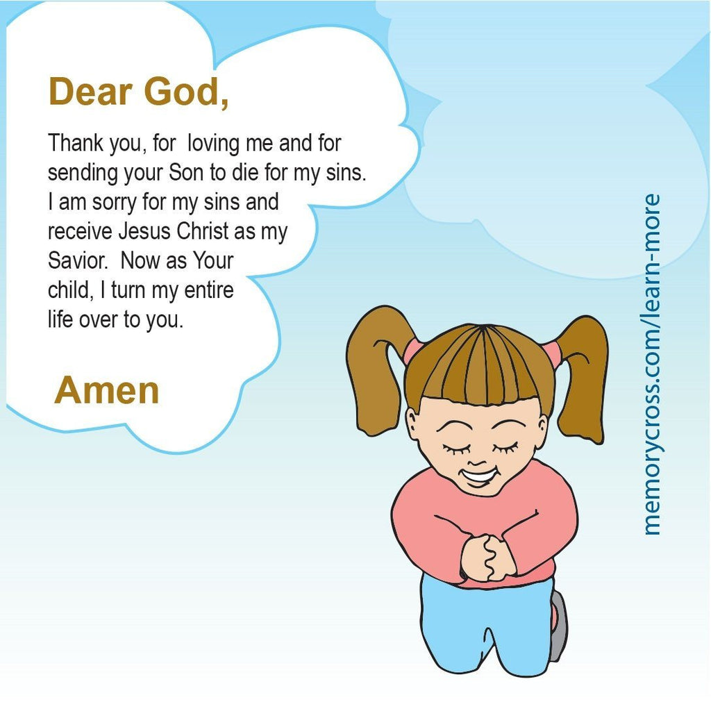ABC Plan of Salvation for Kids - 24 cards per pack.  Size: 3 3/8 x 3 3/8