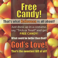 Thumbnail for Free Candy Halloween Tract With Space For Personal Note On Back.  24/pack