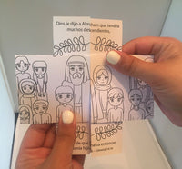 Thumbnail for Spanish - The Story of Abraham, Sarah and Issac - 12/Pk size: 6 x 6