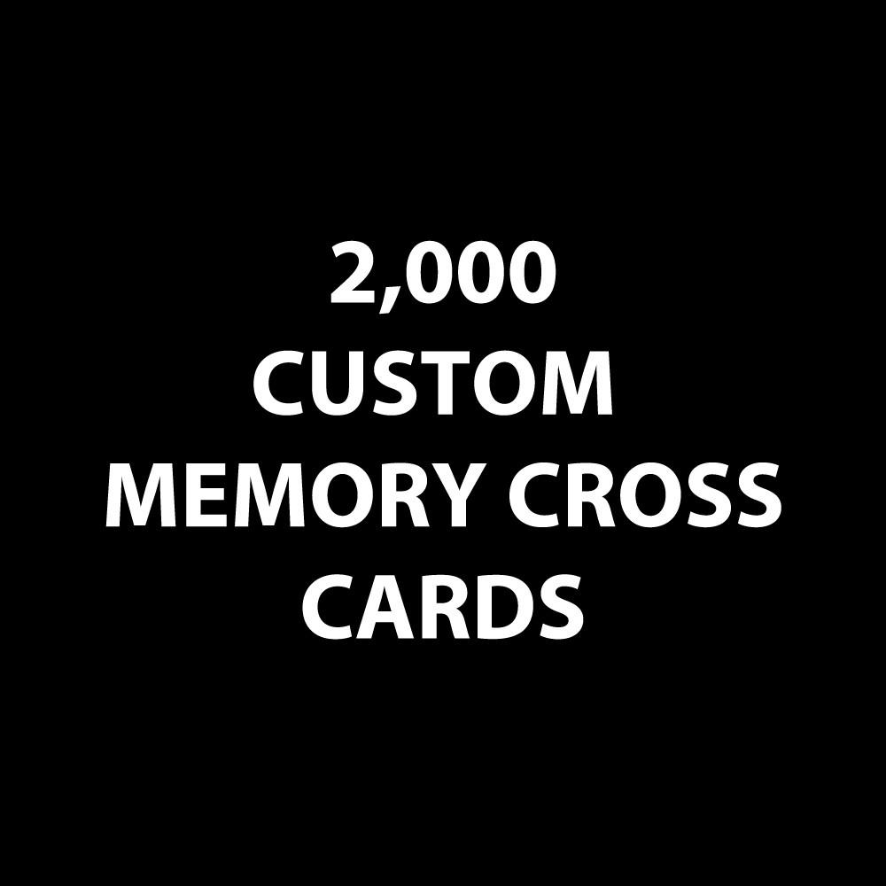 Customized Memory Cross Card - Size: 3 3/8 x 3 3/8