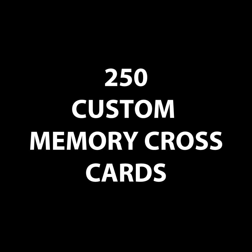 Customized Memory Cross Card - Size: 3 3/8 x 3 3/8