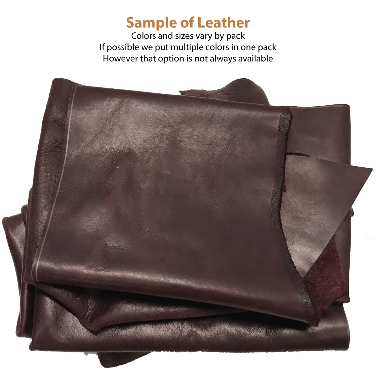 5 lbs Leather pieces: 8-15 pieces per bag