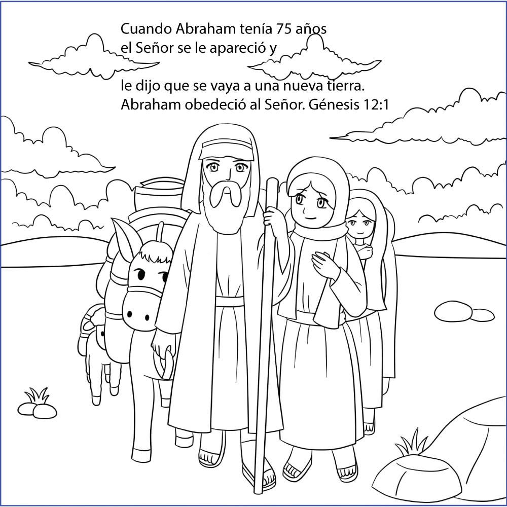 Spanish - The Story of Abraham, Sarah and Issac - 12/Pk size: 6 x 6