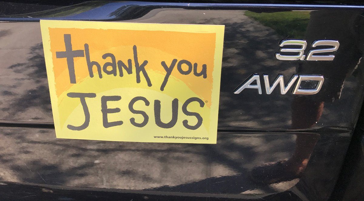 Thank You Jesus Magnets size: 6 x 4.5 - 1 per pack