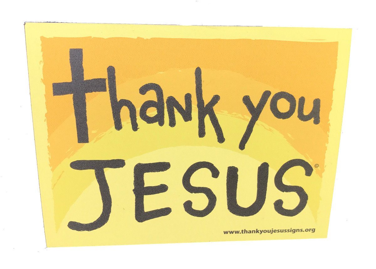 Thank You Jesus Magnets size: 6 x 4.5 - 1 per pack