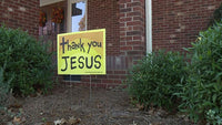 Thumbnail for Thank You Jesus Christian Yard Sign