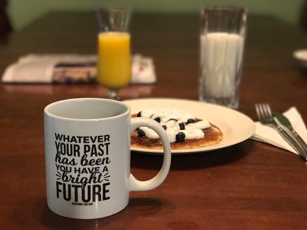 Whatever your past has been coffee mug