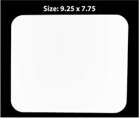 Thumbnail for Blank White Mouse Pad.  Size: 9.25 x 7.75.  For digital printing, dye sublimation, and painting.  Pack of 5